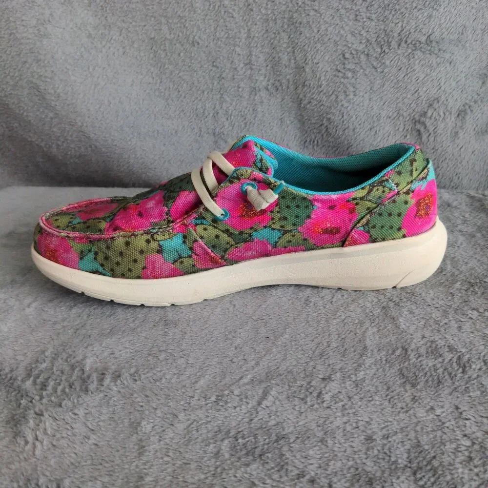 Ariat Hilo Slip On Sneaker Shoes Womens 10B Prickly Pear 10044591 Casual - Picture 9 of 10